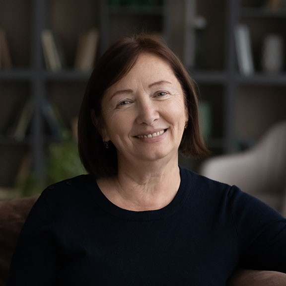 Woman smiling